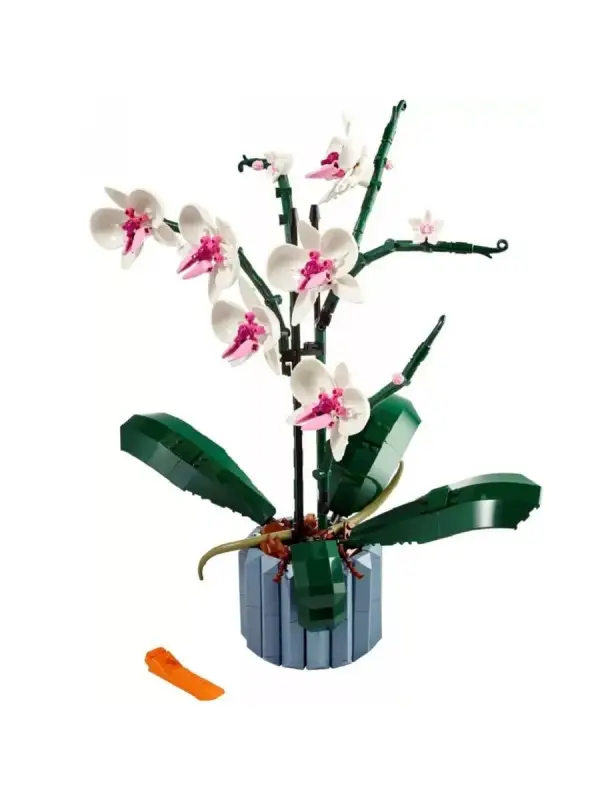 Конструктор Цветы, Орхидея в вазе, 608 деталей Конструктор Цветы, Орхидея в вазе, 608 деталей