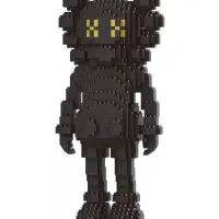 Конструктор 3D Kaws, черный, 1326 деталей
