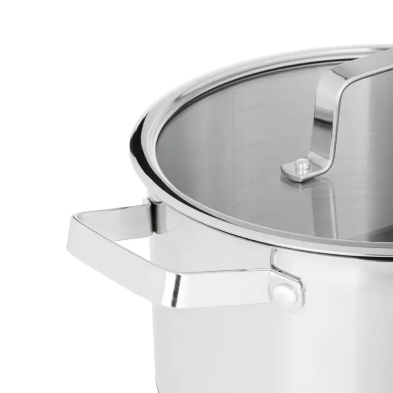 Кастрюля SATOSHI Шато, 5,9л, 24х13,5см, со стеклянной крышкой, индукция