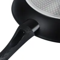 Сковорода SATOSHI Карбон, d28см, литая, антипригарное покрытие Мрамор, индукция