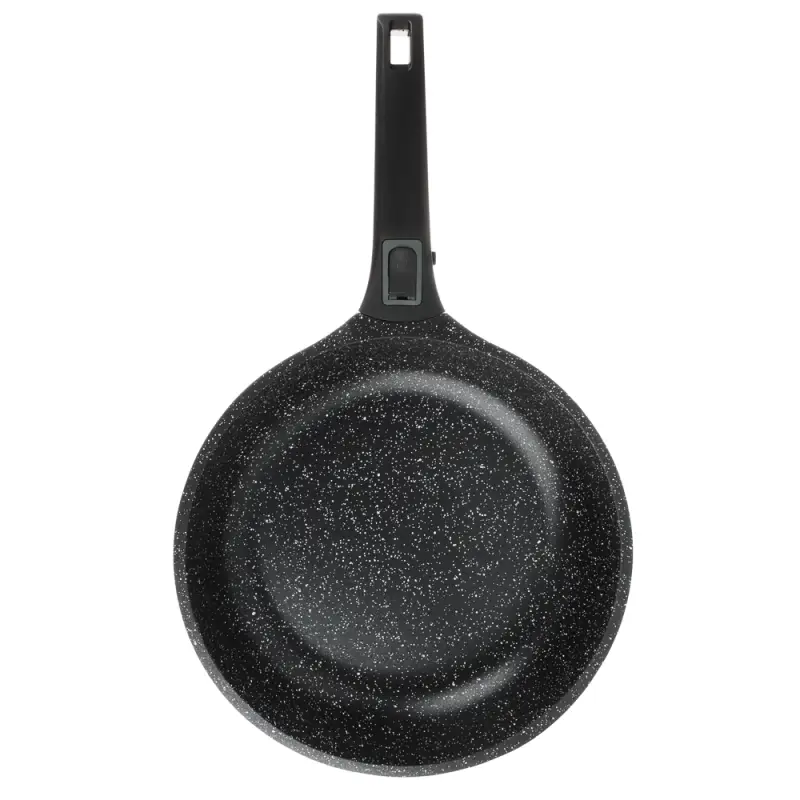 Сковорода SATOSHI Уран, d28см, литая, антипригарное покрытие Мрамор, индукция, съемная ручка