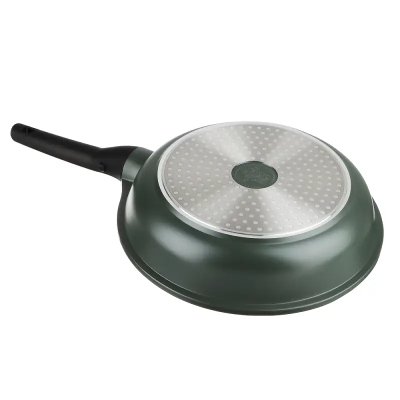 Сковорода SATOSHI Уран, d28см, литая, антипригарное покрытие Мрамор, индукция, съемная ручка