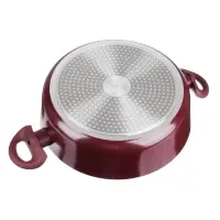 Сотейник SATOSHI Ла-Мери 4,3л, d28х8см, литой, с крышкой, антипригарное покрытие мрамор, индукция