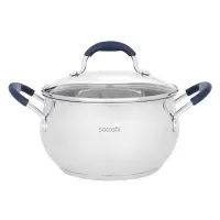 Кастрюля SATOSHI Альба, 3,9 л, 20х11,5см. со стеклянной крышкой, индукция