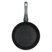 Сковорода SATOSHI Карбон, d26см, литая, антипригарное покрытие Мрамор, индукция