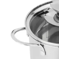 Кастрюля SATOSHI Мини, 1,0 л, 12х9,0см. со стеклянной крышкой, индукция