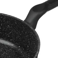 Сковорода SATOSHI Стоун, d28см, литая глубокая, антипригарное покрытие Мрамор, индукция