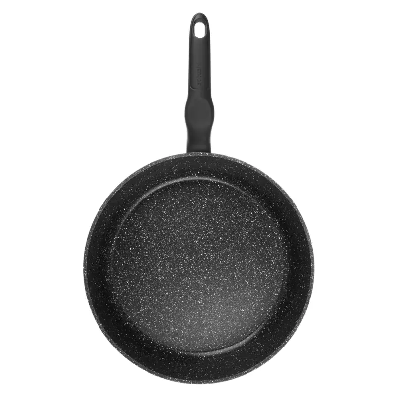 Сковорода SATOSHI Стоун, d28см, литая глубокая, антипригарное покрытие Мрамор, индукция