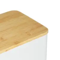 Хлебница SATOSHI Хлебница, 5х13,5см, с бамбуковой крышкой 33x17, жесть