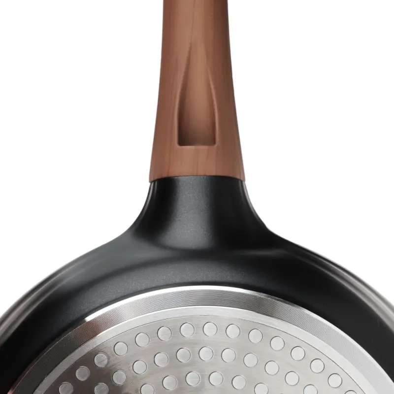 Сковорода SATOSHI Карнуа, d24см, литая, антипригарное покрытие Мрамор, индукция