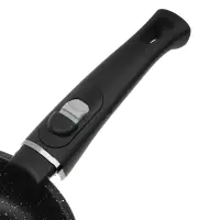 Набор посуды SATOSHI Nera, 4 предмета: ковш 1,3 л, сковороды 20 и 24 см, съёмная ручка, мраморное антипригарное покрытие, для индукции