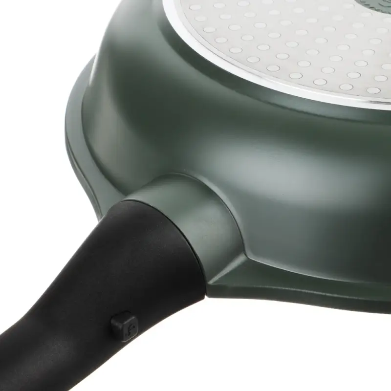 Сковорода SATOSHI Уран, d28см, литая, антипригарное покрытие Мрамор, индукция, съемная ручка