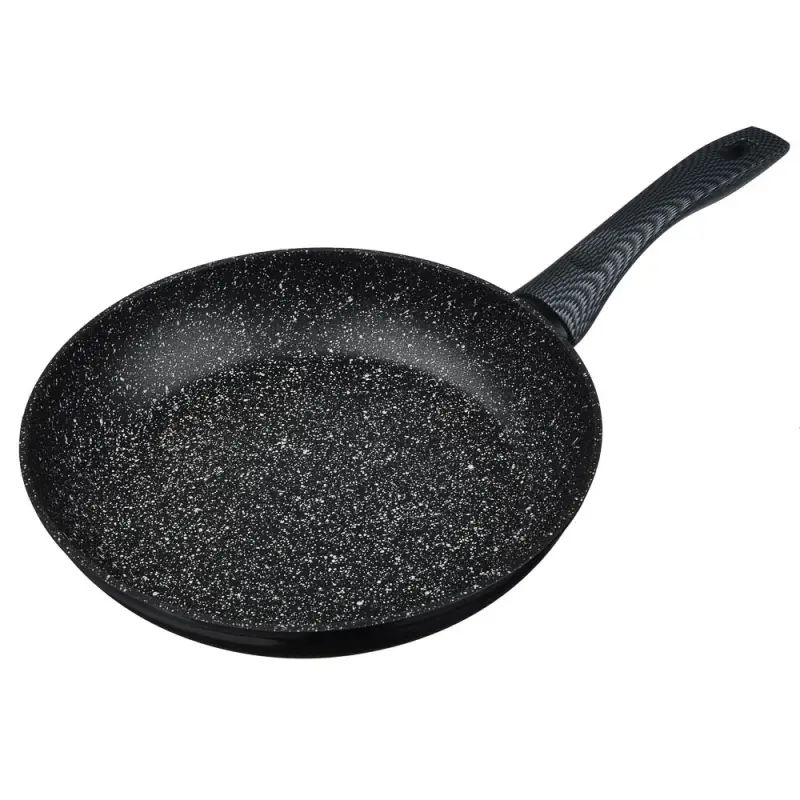 Сковорода SATOSHI Карбон, d26см, литая, антипригарное покрытие Мрамор, индукция
