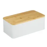 Хлебница SATOSHI Хлебница, 5х13,5см, с бамбуковой крышкой 33x17, жесть