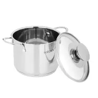 Кастрюля SATOSHI Мини, 1,0 л, 12х9,0см. со стеклянной крышкой, индукция