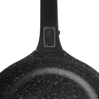 Сковорода SATOSHI Уран, d28см, литая, антипригарное покрытие Мрамор, индукция, съемная ручка