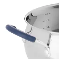 Кастрюля SATOSHI Альба, 6,5 л, 24х13,5см, со стеклянной. крышкой, индукция