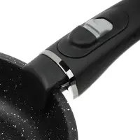 Набор посуды SATOSHI Nera, 4 предмета: ковш 1,3 л, сковороды 20 и 24 см, съёмная ручка, мраморное антипригарное покрытие, для индукции