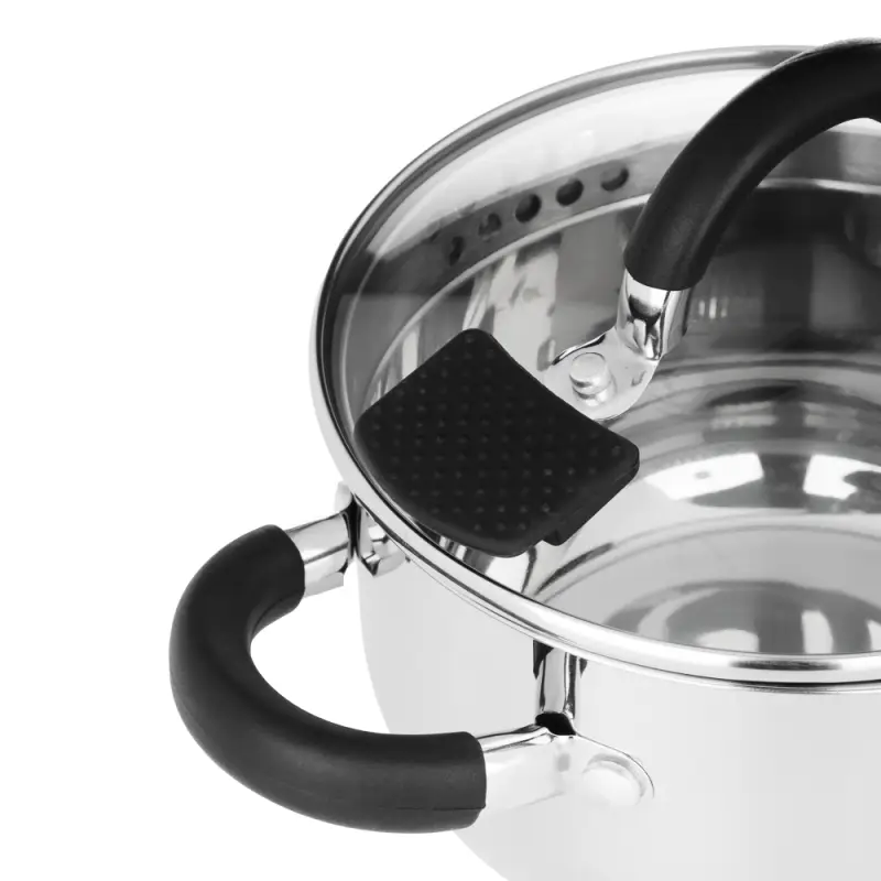 Кастрюля SATOSHI Арбон, 1,8л, 16х9,5см, со стеклянной. крышкой, индукция