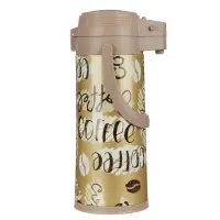 Термос SATOSHI Термос, 1,9 л, с пневмонасосом "Мокко", стеклянная колба