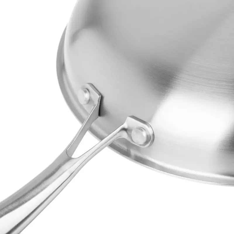 Сковорода SATOSHI Савона, 26х5,0см, Triply 3-х слойная, нержавеющая сталь 18/10, антипригарное покрытие. "соты", индукция