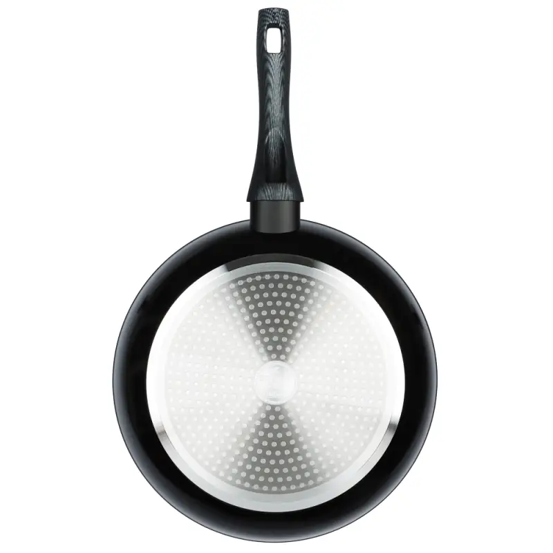 Сковорода SATOSHI Карбон, d28см, литая, антипригарное покрытие Мрамор, индукция