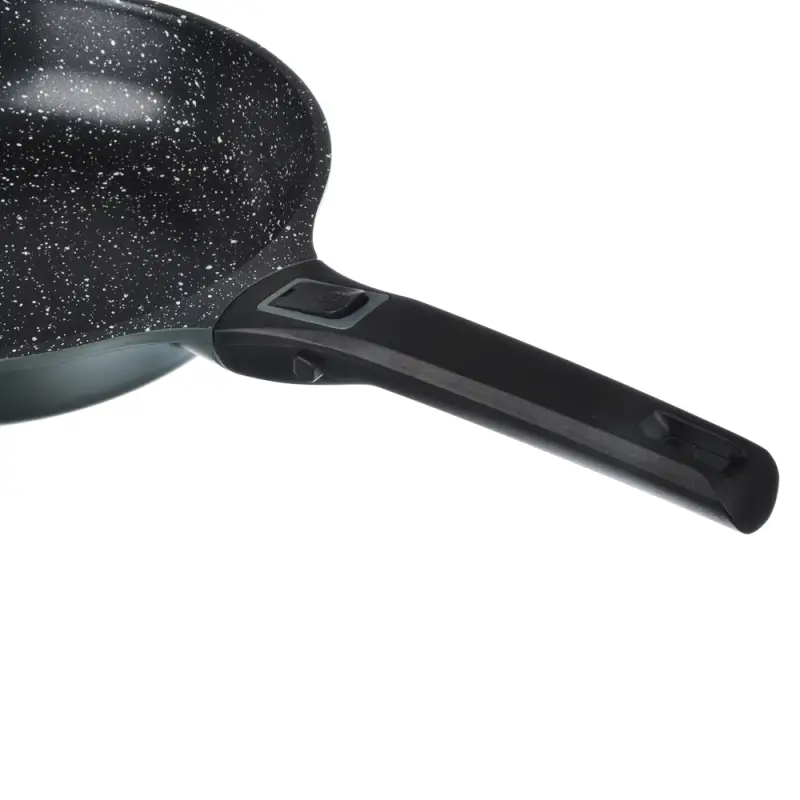 Сковорода SATOSHI Уран, d26см, литая, антипригарное покрытие Мрамор, индукция, съемная ручка