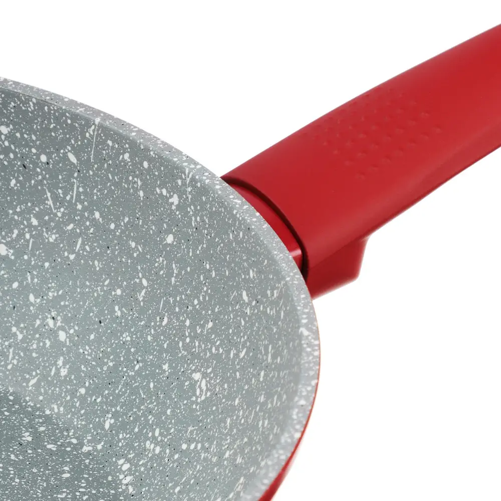 Сотейник SATOSHI Верден, d24см, литой, антипригарное покрытие мрамор, индукция