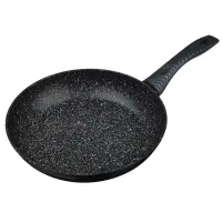Сковорода SATOSHI Карбон, d26см, литая, антипригарное покрытие Мрамор, индукция