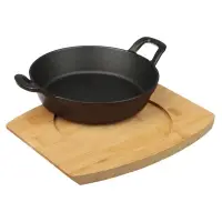 Сковорода SATOSHI Сковорода, мини на из бамбука чугун, круглая, 18см, индукция