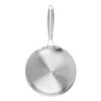 Сковорода SATOSHI Савона, 20х4,0см, Triply 3-х слойная, нержавеющая сталь 18/10, антипригарное покрытие. "соты", индукция