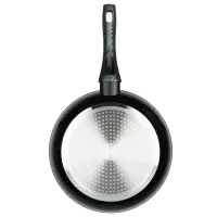 Сковорода SATOSHI Карбон, d26см, литая, антипригарное покрытие Мрамор, индукция