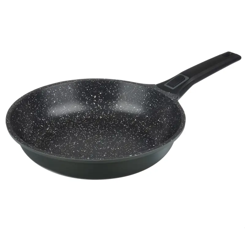 Сковорода SATOSHI Уран, d26см, литая, антипригарное покрытие Мрамор, индукция, съемная ручка