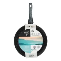 Сковорода SATOSHI Карбон, d28см, литая, антипригарное покрытие Мрамор, индукция