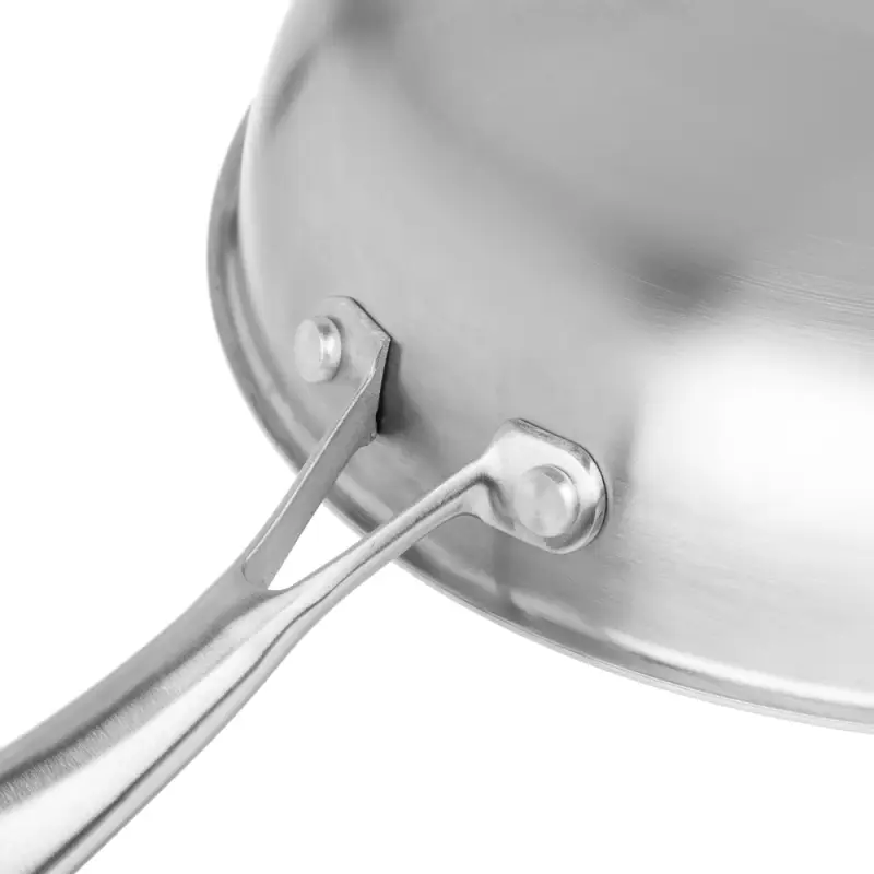 Сковорода SATOSHI Савона, 28х5,3см, Triply 3-х слойная, нержавеющая сталь 18/10, антипригарное покрытие. "соты", индукция