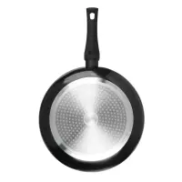 Сковорода SATOSHI Стоун, d24см, литая глубокая, антипригарное покрытие Мрамор, индукция