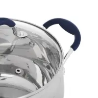 Кастрюля SATOSHI Альба, 6,5 л, 24х13,5см, со стеклянной. крышкой, индукция