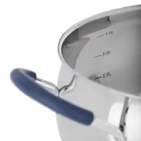 Кастрюля SATOSHI Альба, 5,1 л, 22х12,5см, со стеклянной. крышкой, индукция