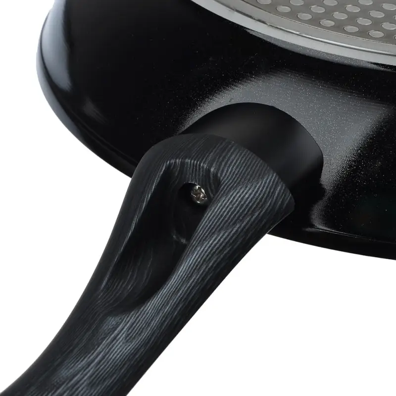 Сковорода SATOSHI Карбон, d26см, литая, антипригарное покрытие Мрамор, индукция