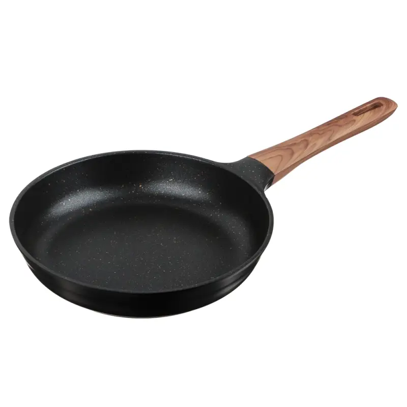 Сковорода SATOSHI Карнуа, d24см, литая, антипригарное покрытие Мрамор, индукция