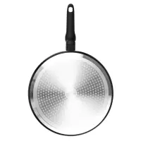 Сковорода SATOSHI Стоун, d28см, литая глубокая, антипригарное покрытие Мрамор, индукция