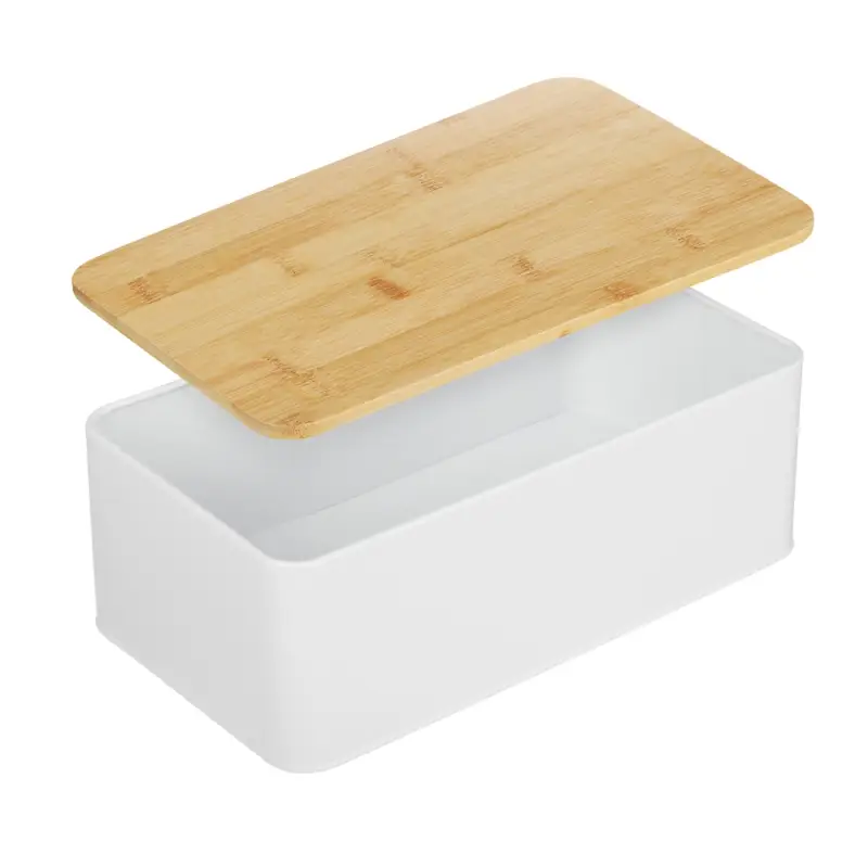 Хлебница SATOSHI Хлебница, 5х13,5см, с бамбуковой крышкой 33x17, жесть