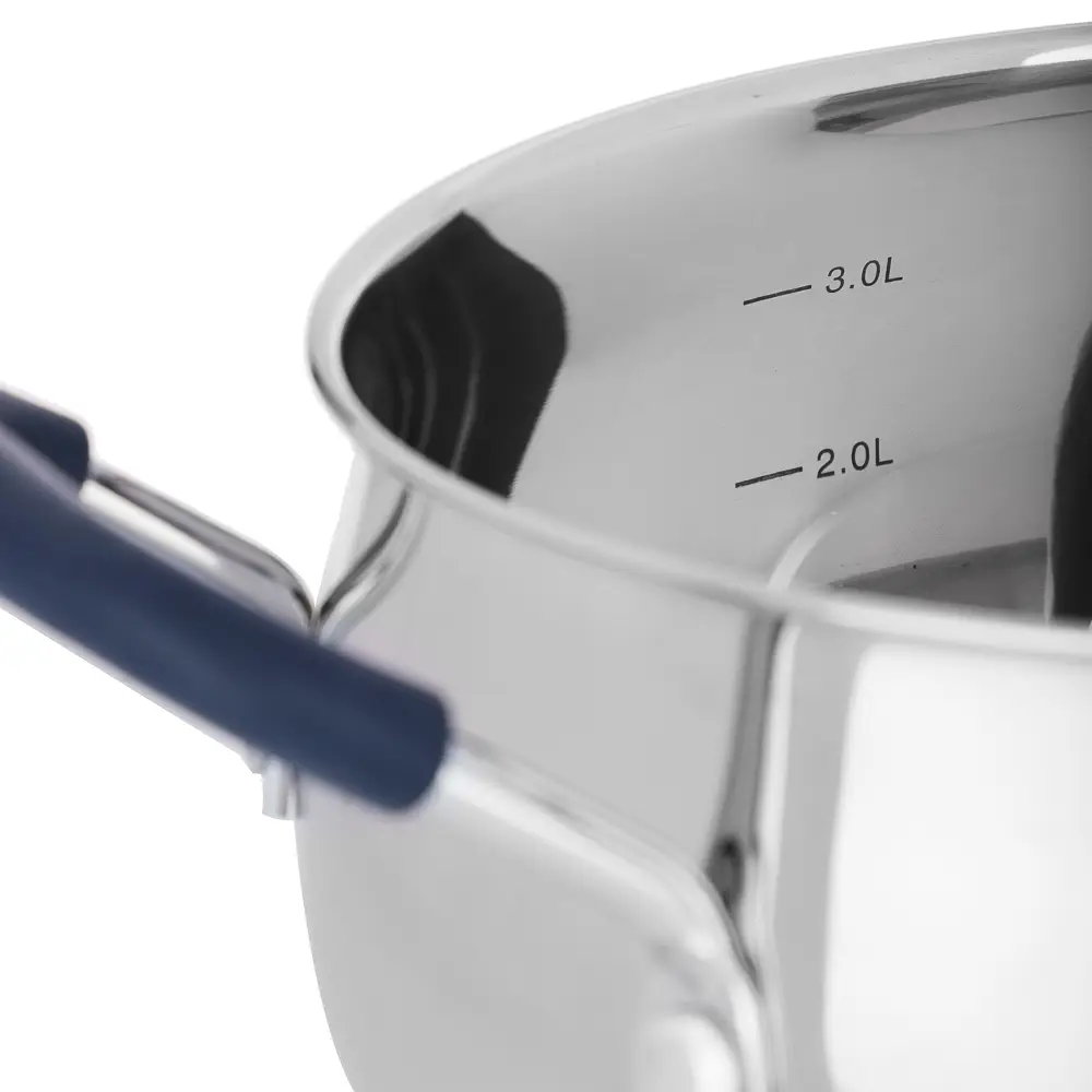 Кастрюля SATOSHI Альба, 3,9 л, 20х11,5см. со стеклянной крышкой, индукция