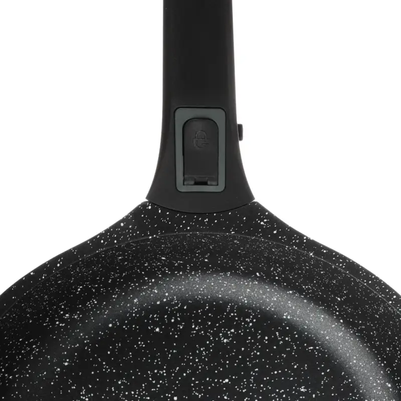 Сковорода SATOSHI Уран, d28см, литая, антипригарное покрытие Мрамор, индукция, съемная ручка