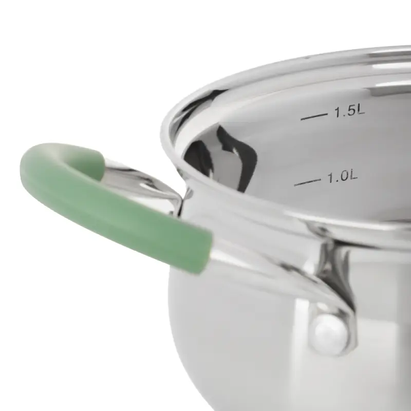 Набор кастрюль SATOSHI Марли - 6 предметов (1,9 л / 3,6 л / 6,0 л) со стеклянными крышками