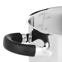 Кастрюля SATOSHI Арбон, 2,5л, 18х10,5см, со стеклянной. крышкой, индукция