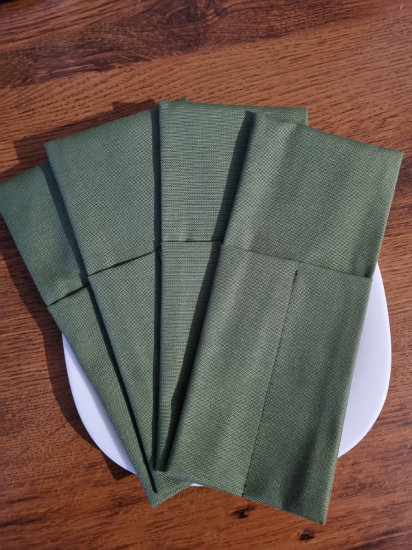 Конверты для сервировки зеленые 4 шт. Конверты для сервировки зеленые 4 шт.