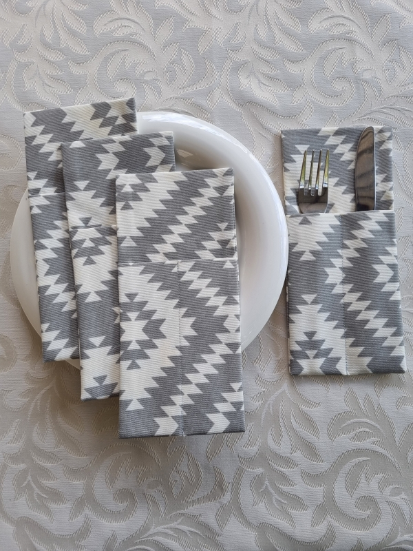 Конверты для сервировки Геометрия 4 шт. Конверты для сервировки Геометрия 4 шт.