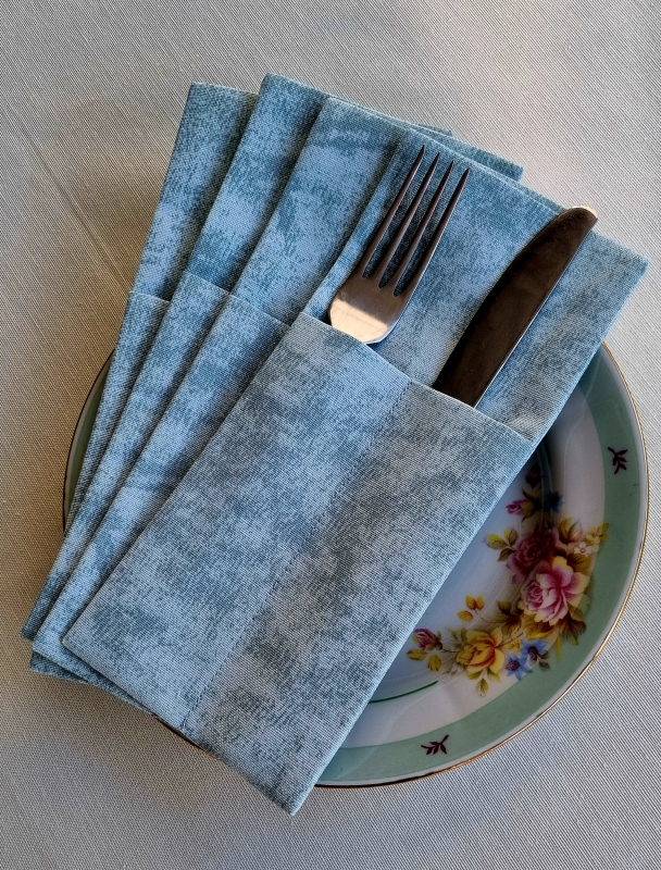 Конверты для сервировки мрамор бирюза 4 шт. Конверты для сервировки мрамор бирюза 4 шт.