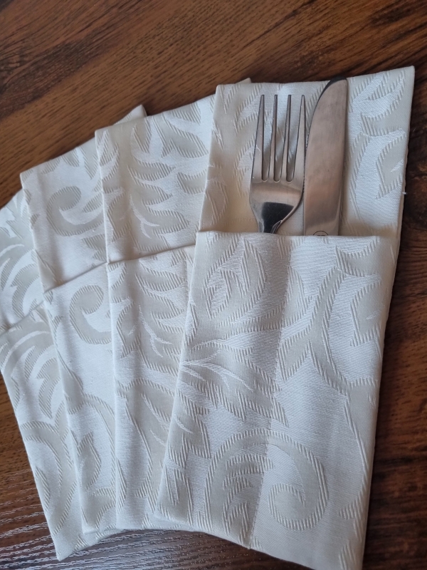 Конверты для сервировки Ричард молочные 4 шт. Конверты для сервировки Ричард молочные 4 шт.